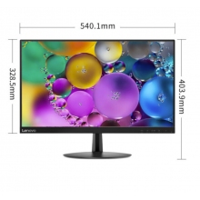 聯想（ThinkVision） 微邊框廣視角 低藍光不閃屏 可壁掛高清屏顯示器 D24-20 23.8英寸（HDMI+VGA接口）